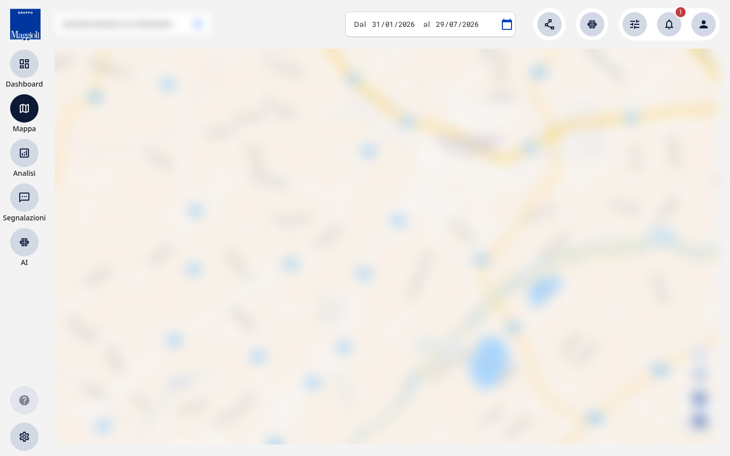 Mappa interattiva su Santarcangelo di Romagna